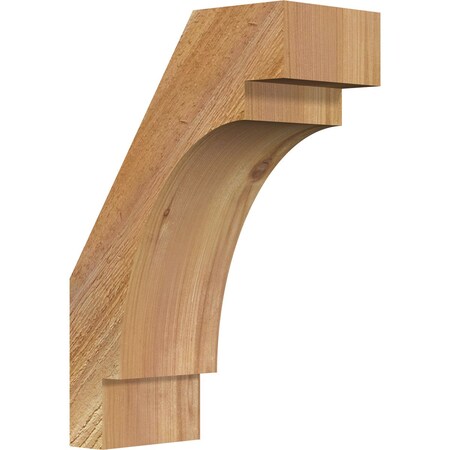 Ekena Millwork 4"W x 8"D x 12"H Merced Rough Sawn Knee Brace, Western Red Cedar BRC04X08X12MRC00RWR